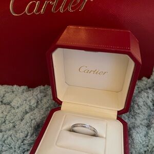 CARTIER D’AMORE PLATINUM DIAMOND ETERNITY RING